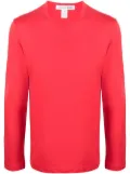 Comme Des Garçons Shirt crew-neck cotton sweatshirt - Red
