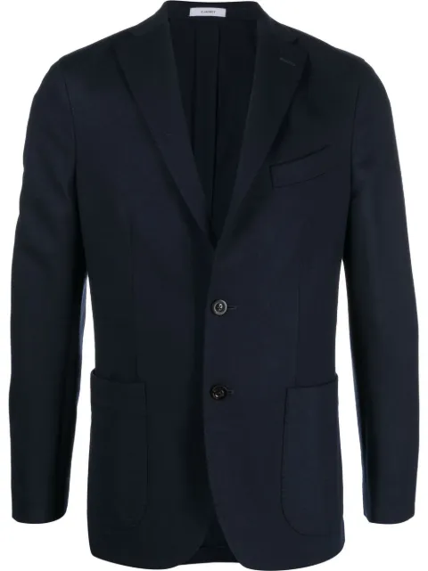 Boglioli single-breasted wool-blend blazer