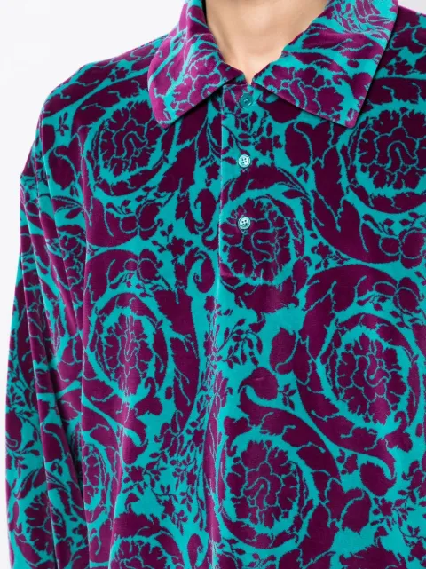 Versace Baroque button-down Shirt - Farfetch