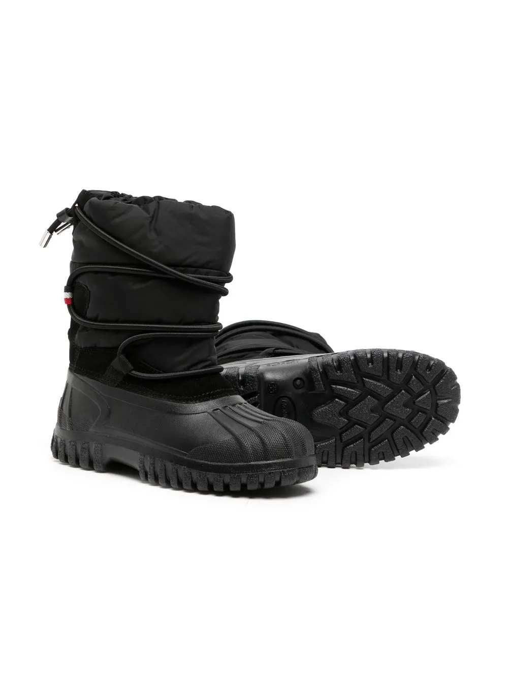 Moncler Enfant Gewatteerde sneeuwlaarzen - Zwart