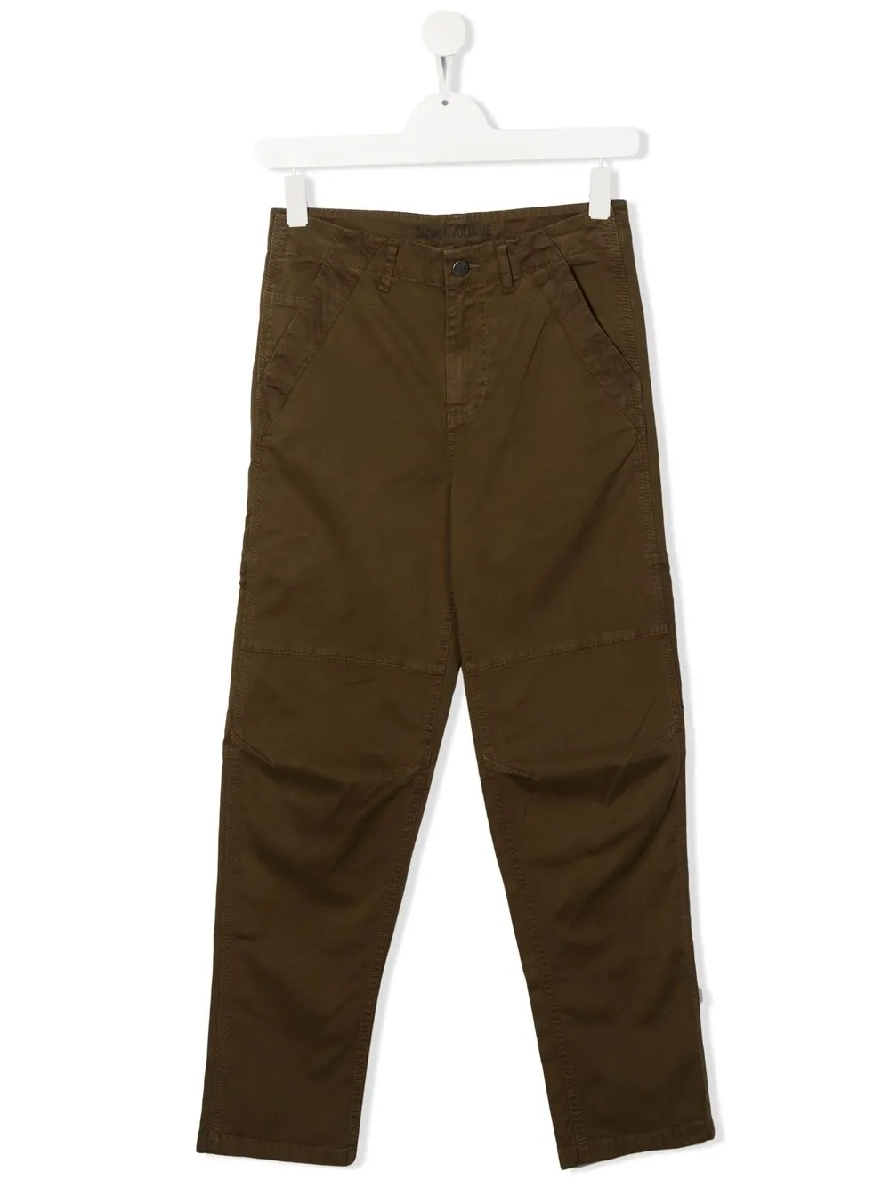 

Zadig & Voltaire Kids pantalones rectos con tiro medio - Verde