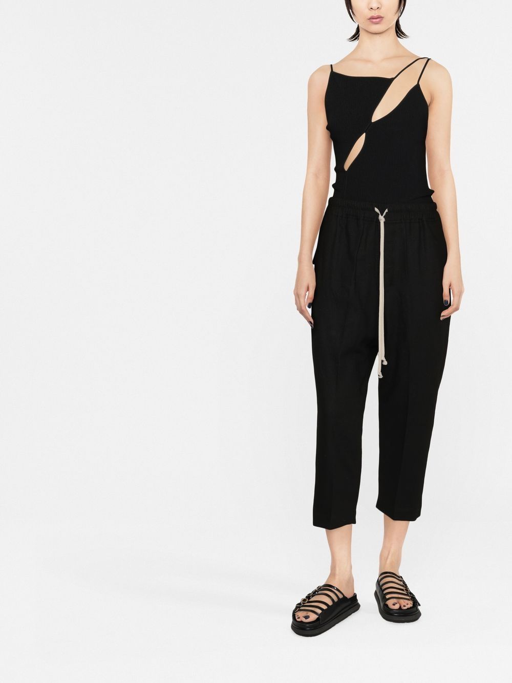 Rick Owens Cropped broek - Zwart