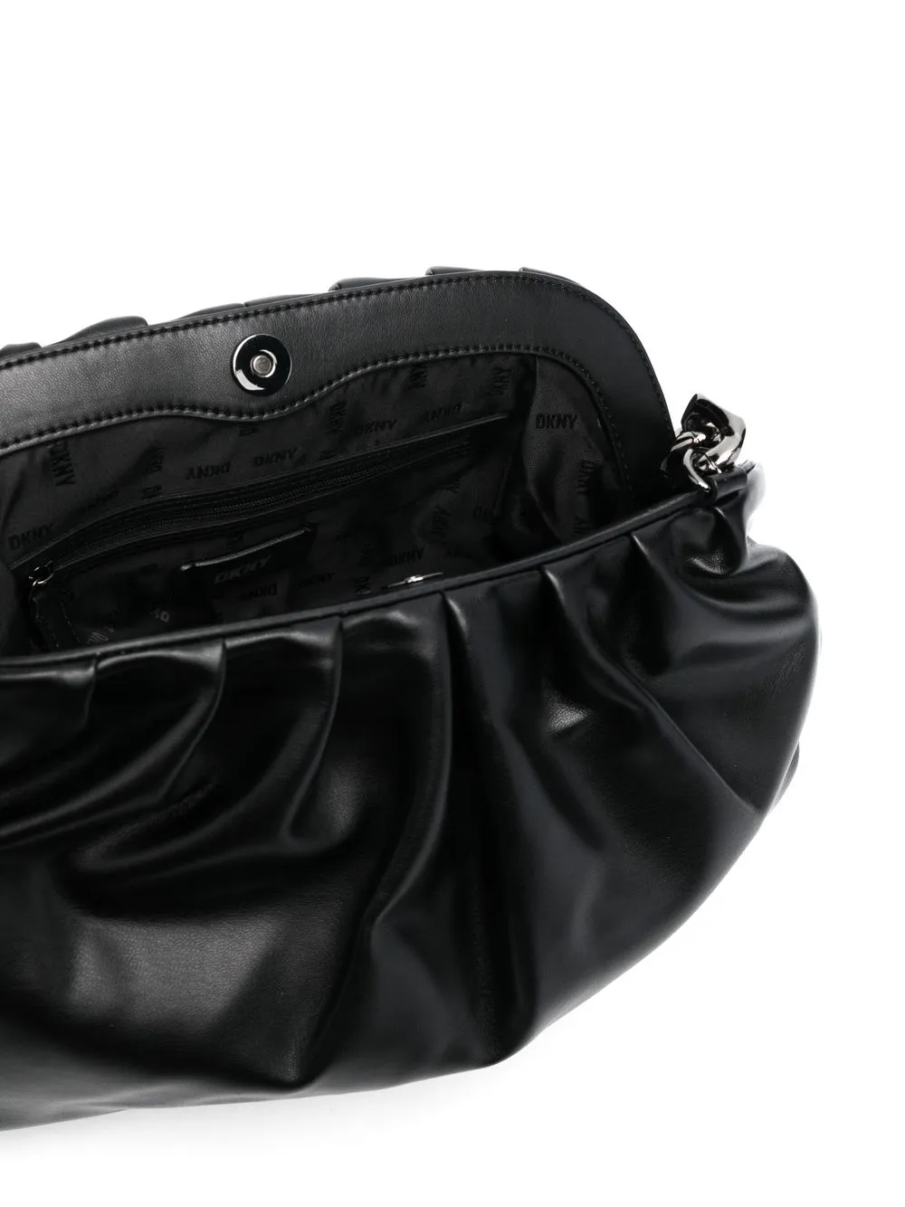 Dkny Pleateddetail Shoulder Bag In Bwg Blk Gunmetal ModeSens