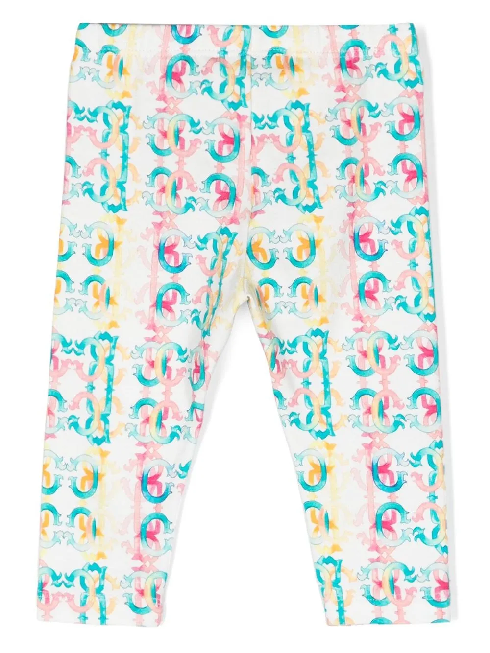 Roberto Cavalli Junior Legging met colourblocking - Groen