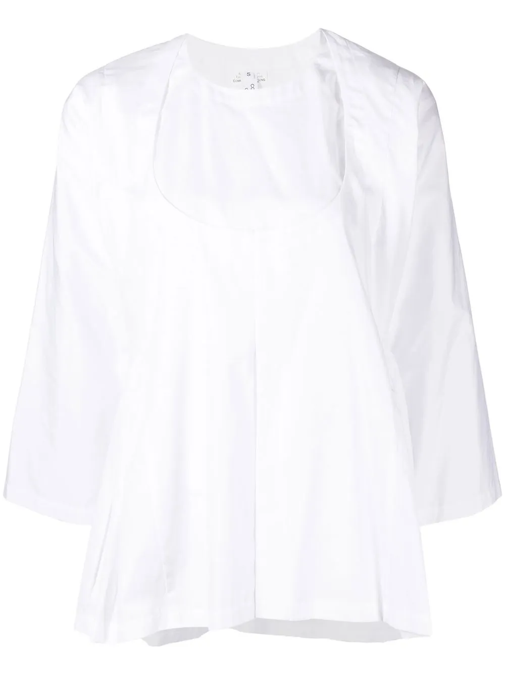 

Comme Des Garçons Comme Des Garçons blusa acampanada - Blanco