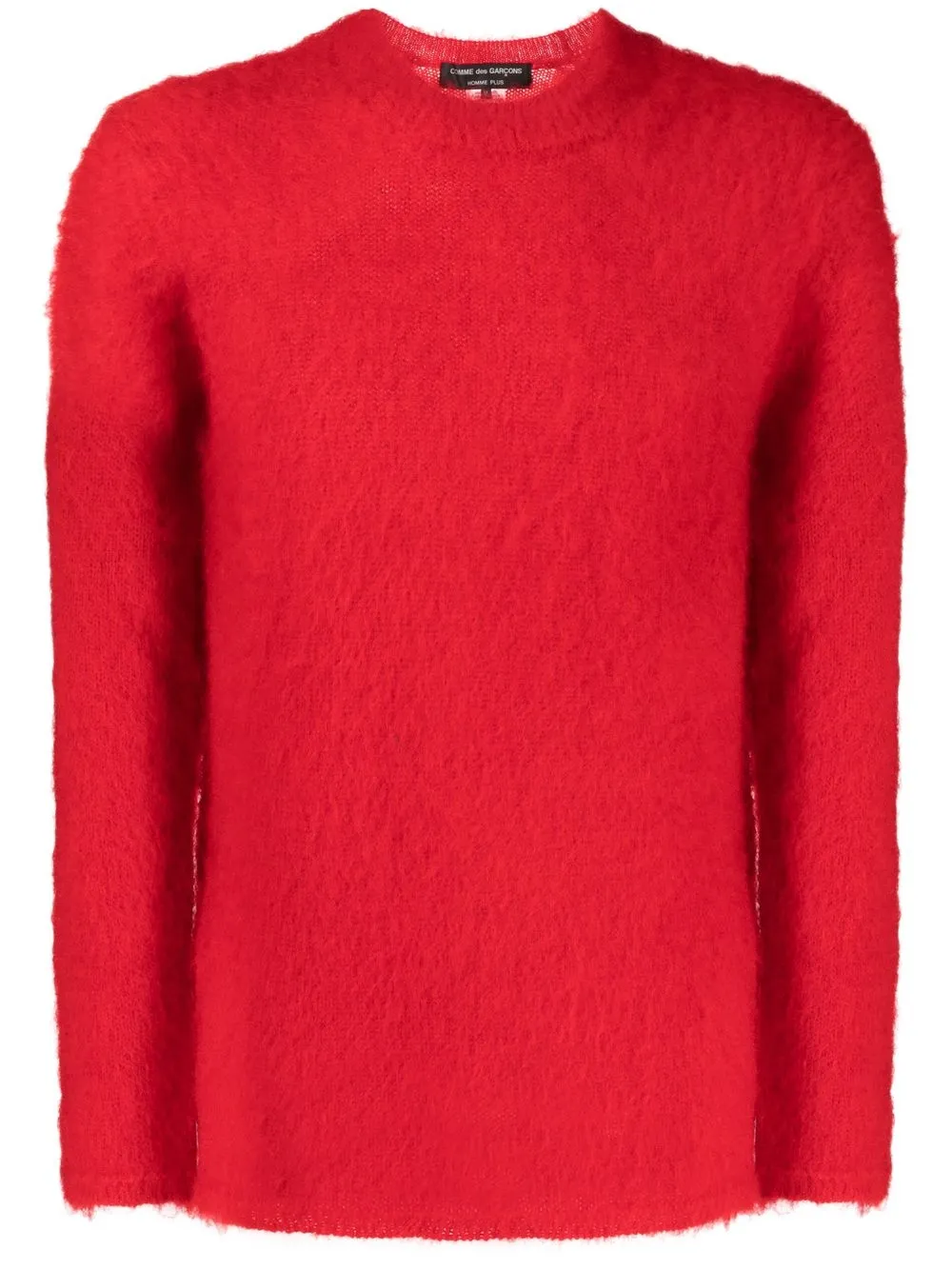 

Comme Des Garçons Homme Plus brushed crew neck jumper - Red