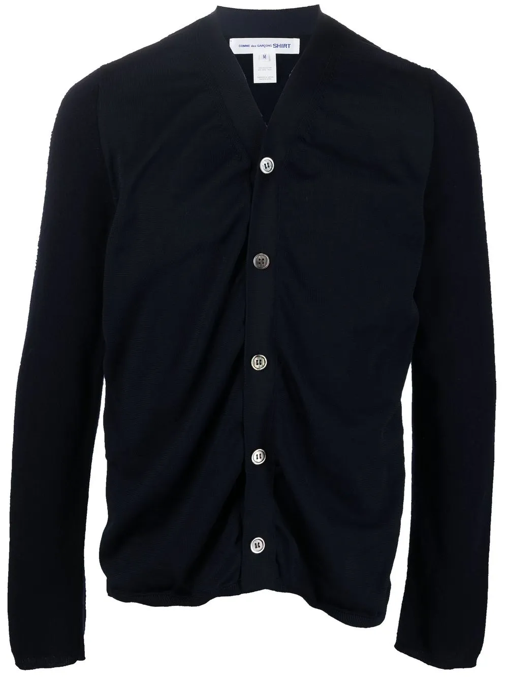 

Comme Des Garçons Shirt v-neck knitted cardigan - Blue