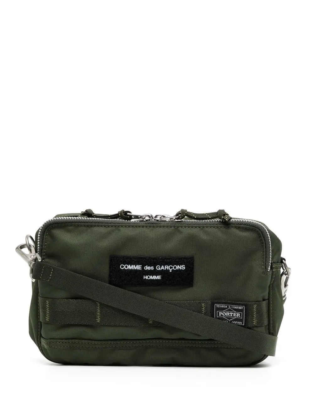 

Comme Des Garçons Homme bolsa de hombro con parche del logo - Verde