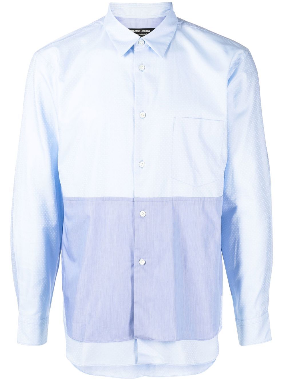 

Comme Des Garçons Homme Deux layered-effect long-sleeve shirt - Blue