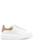 Alexander McQueen Oversized glitter low-top sneakers - White