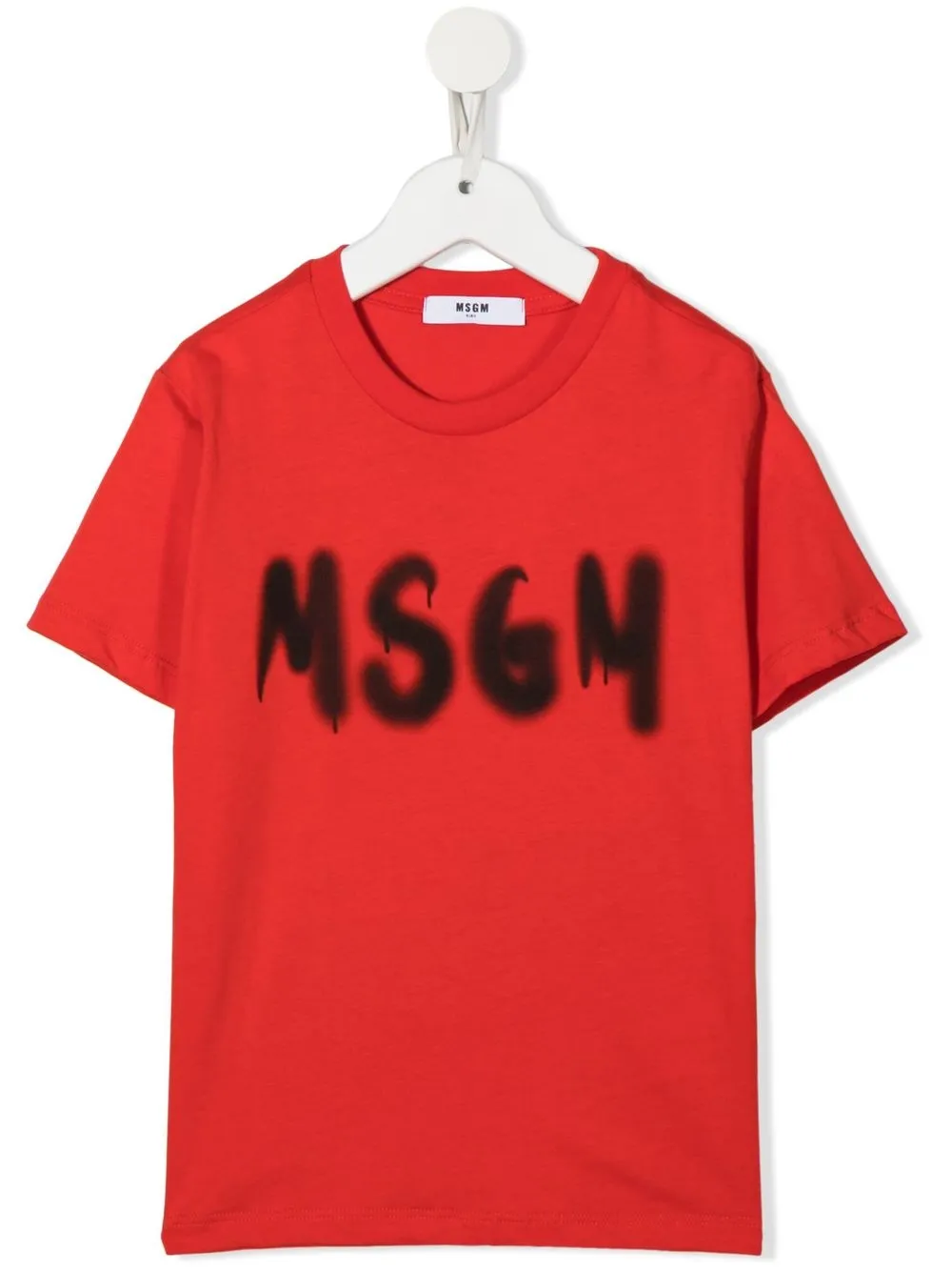 

MSGM Kids playera con logo estampado - Rojo