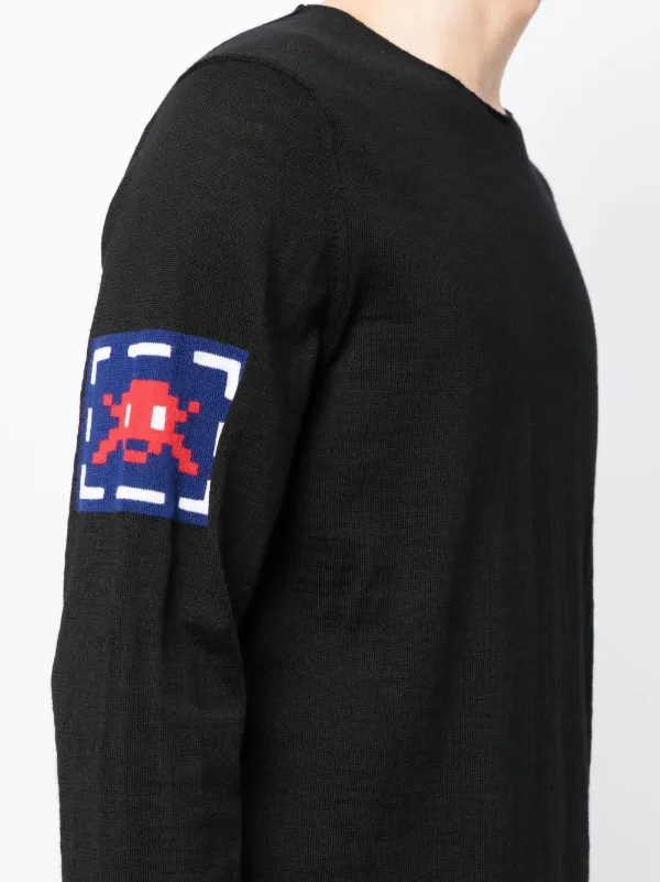 Comme Des Garçons Shirt インターシャニット セーター | ブラック