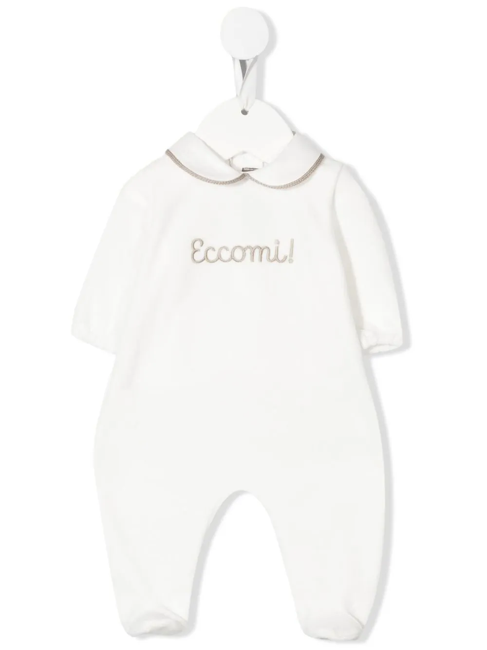 

Little Bear mameluco texturizado con logo bordado - Blanco