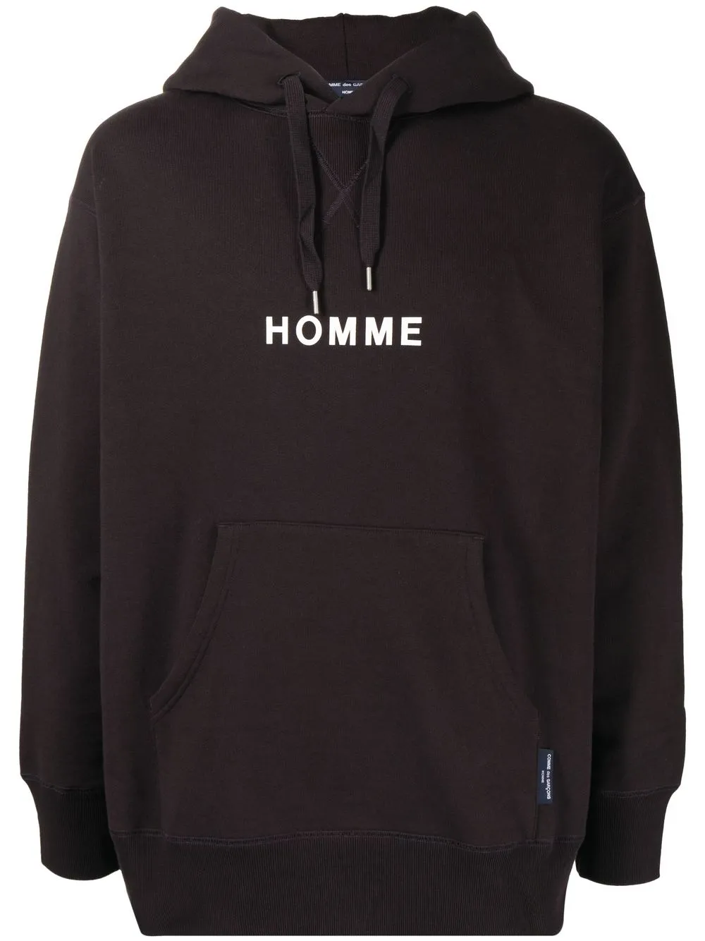 

Comme Des Garçons Homme logo-print hoodie - Brown