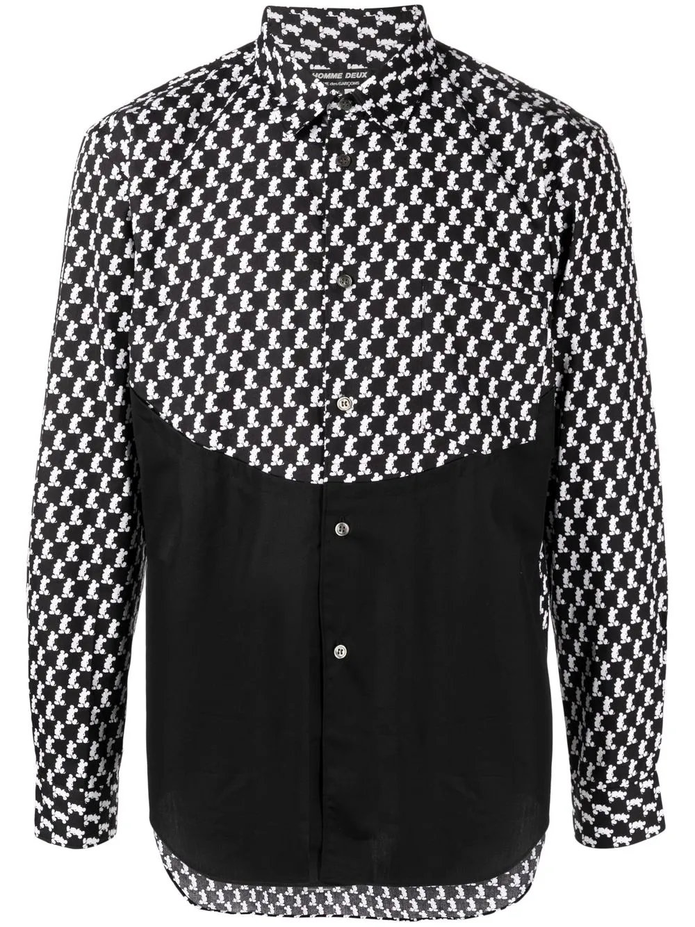 

Comme Des Garçons Homme Deux camisa con Mickey estampado - Negro