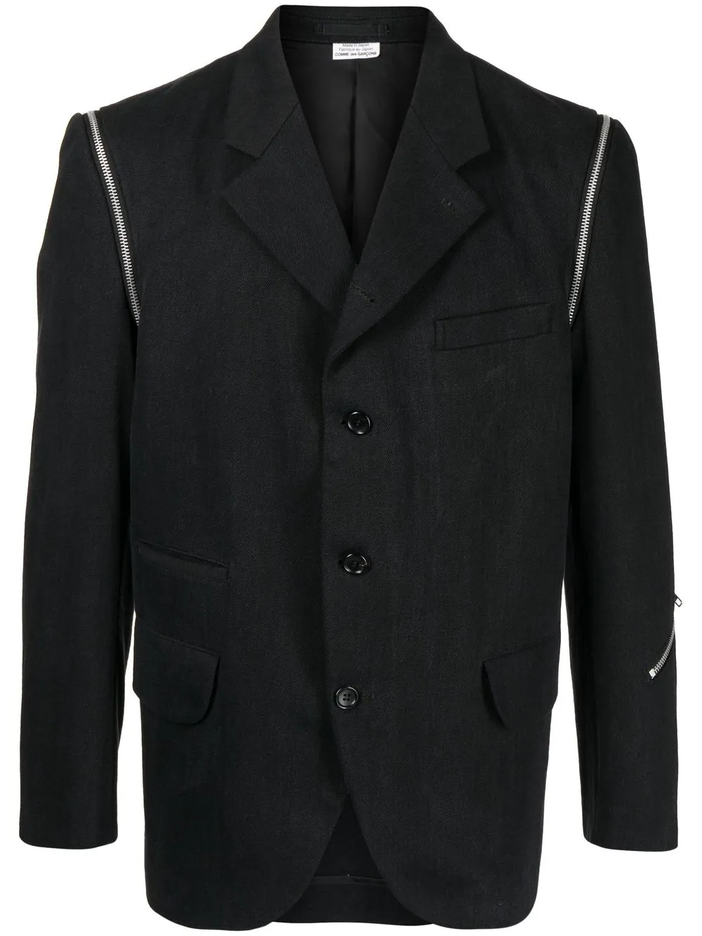 

Comme Des Garçons Homme Deux blazer con botones y cierre - Negro