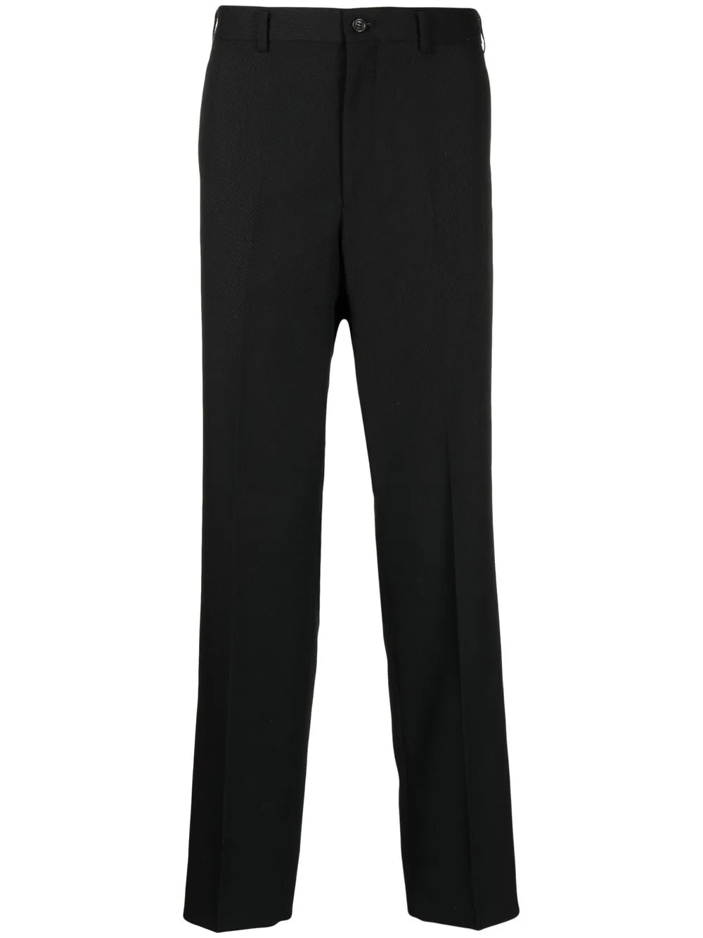 

Comme Des Garçons Homme Deux pinstripe-embroidery tailored trousers - Black