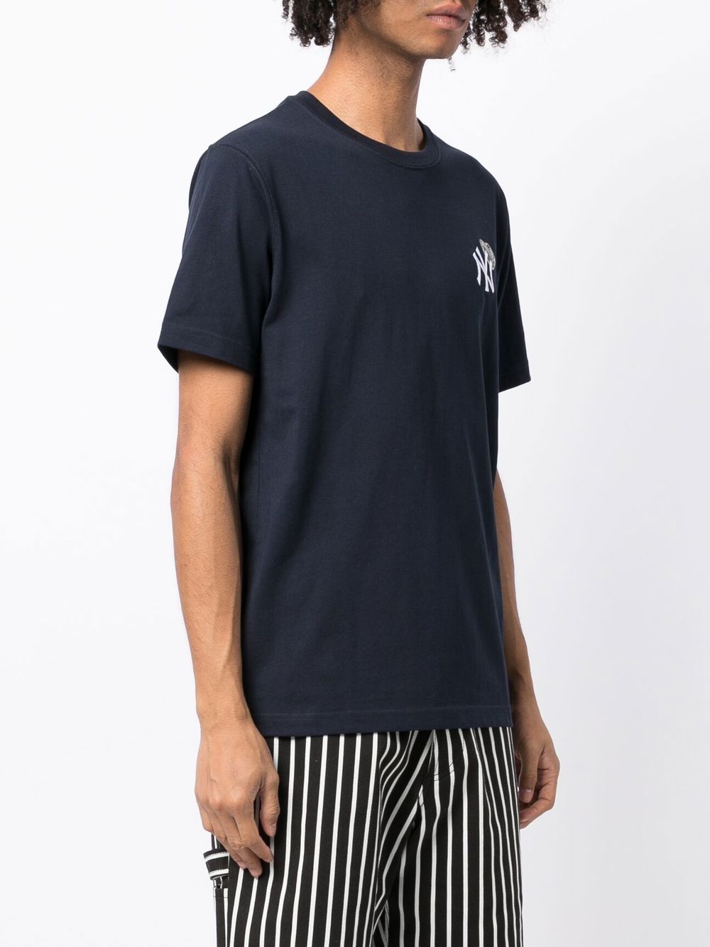 Shop New Era Ny-logo-print T-shirt In Blue