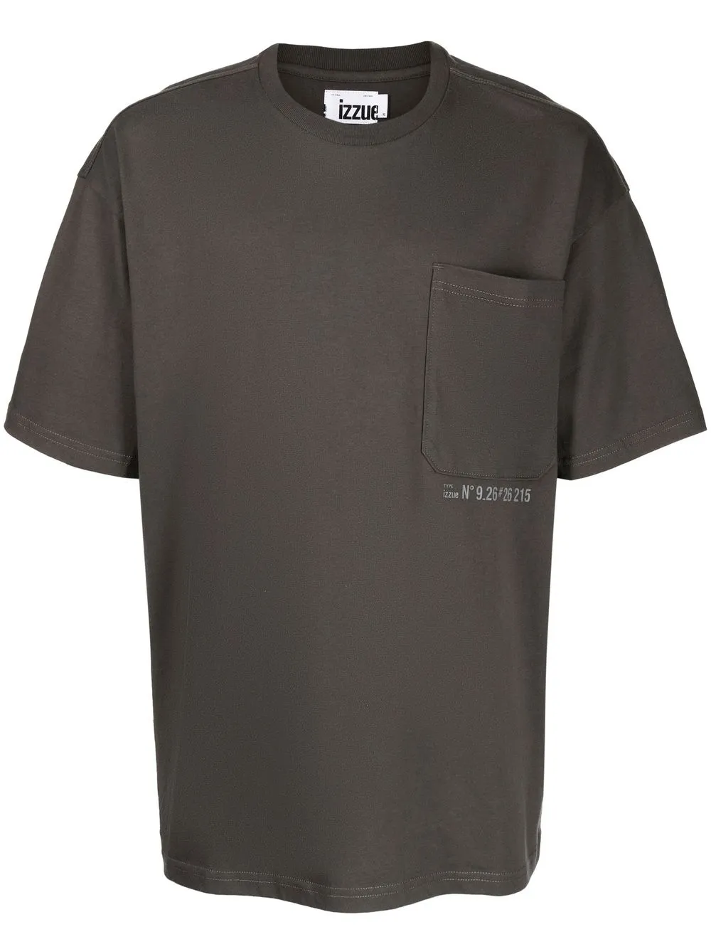 

izzue playera con logo estampado - Gris