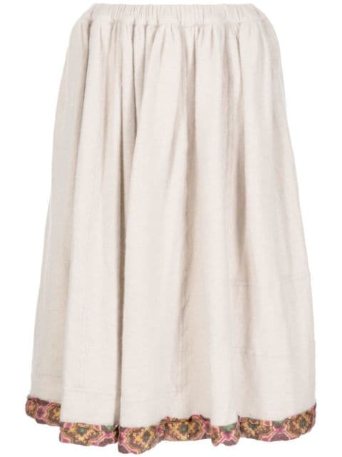 Comme des Garçons TAO contrasting-trim pleated skirt