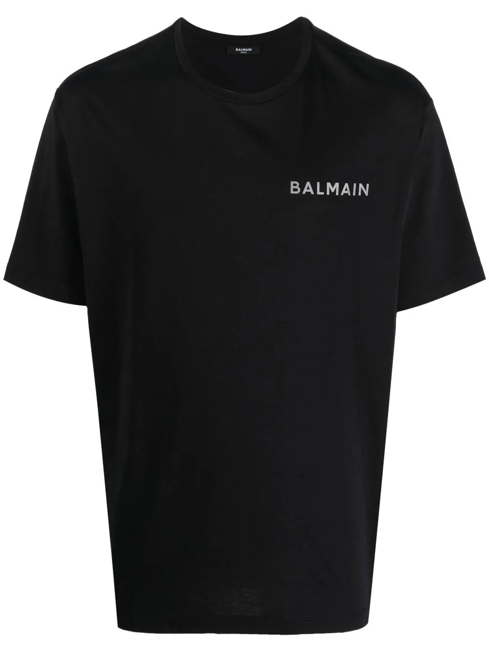 

Balmain playera con logo estampado - Negro