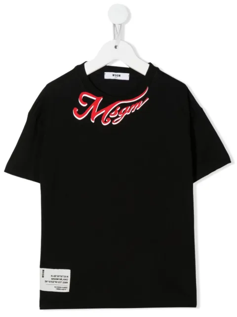 MSGM Kids playera con logo estampado