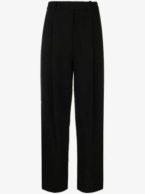 Self-Portrait high-waist straight trousers