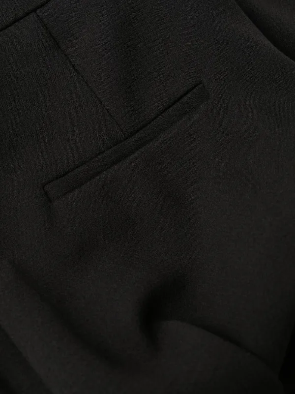 Self-Portrait high-waist straight trousers