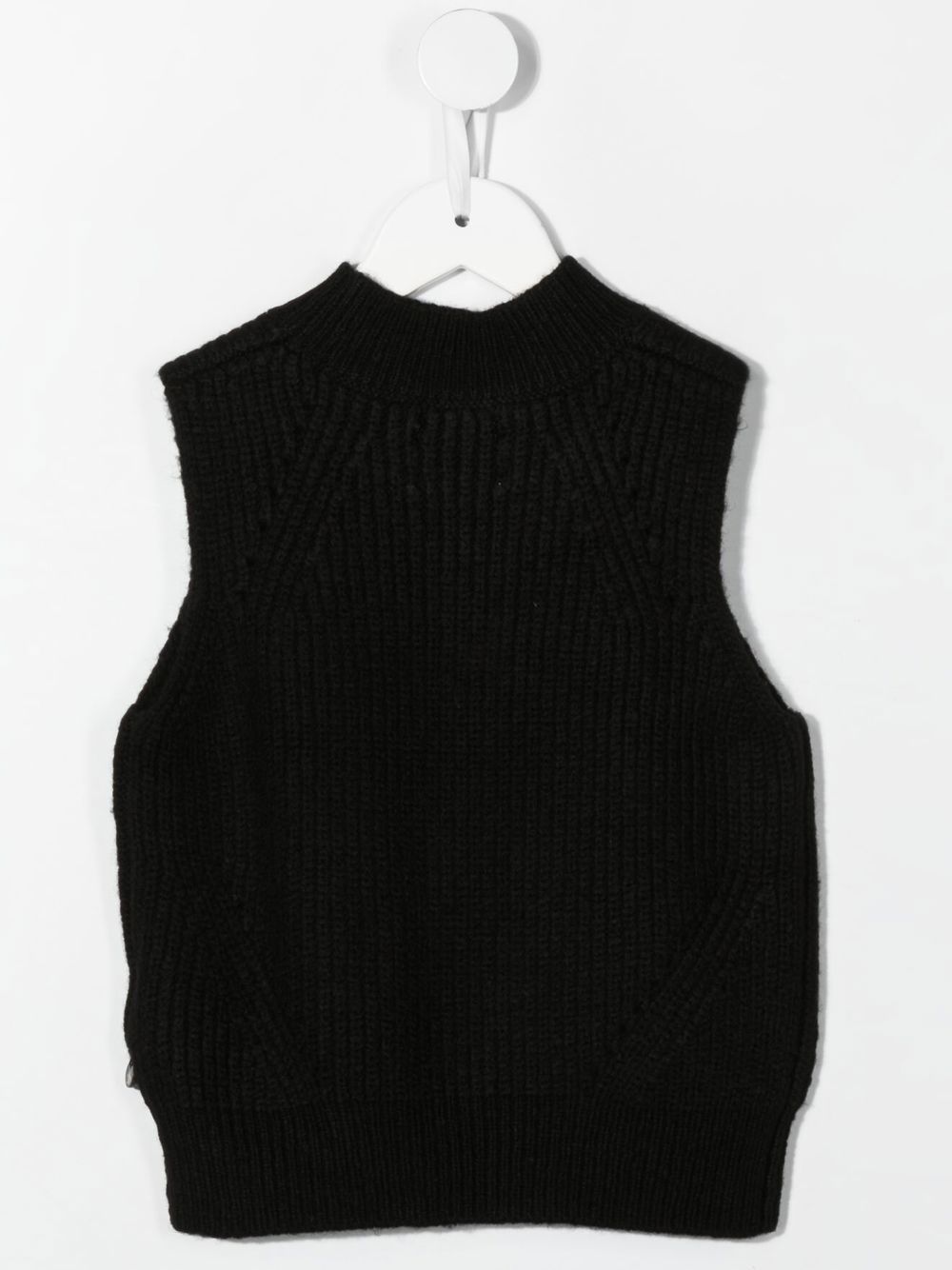 Scotch & Soda Ribgebreide tanktop - Zwart