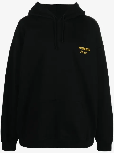 VETEMENTS embroidered logo hoodie