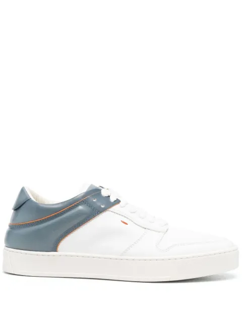 Santoni tenis bajos con diseño color block