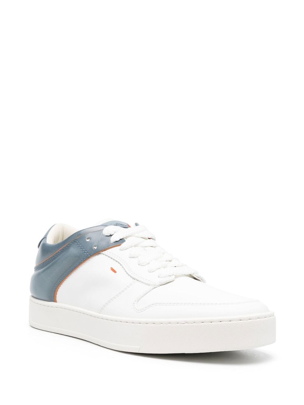 Santoni Sneakers met colourblocking - Wit