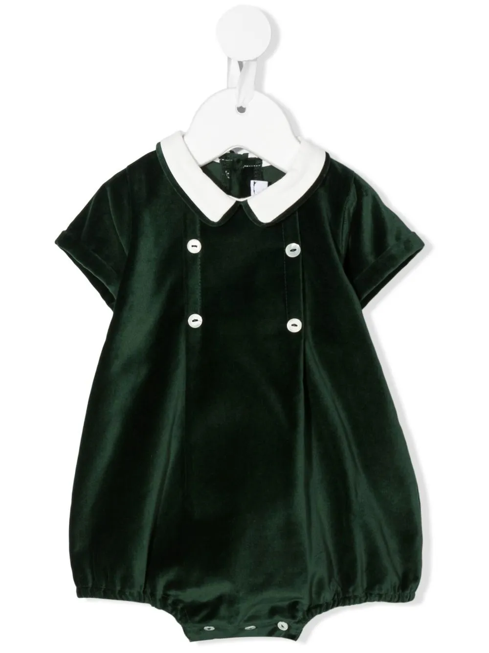 

Mariella Ferrari vestido con doble botonadura y moño - Verde