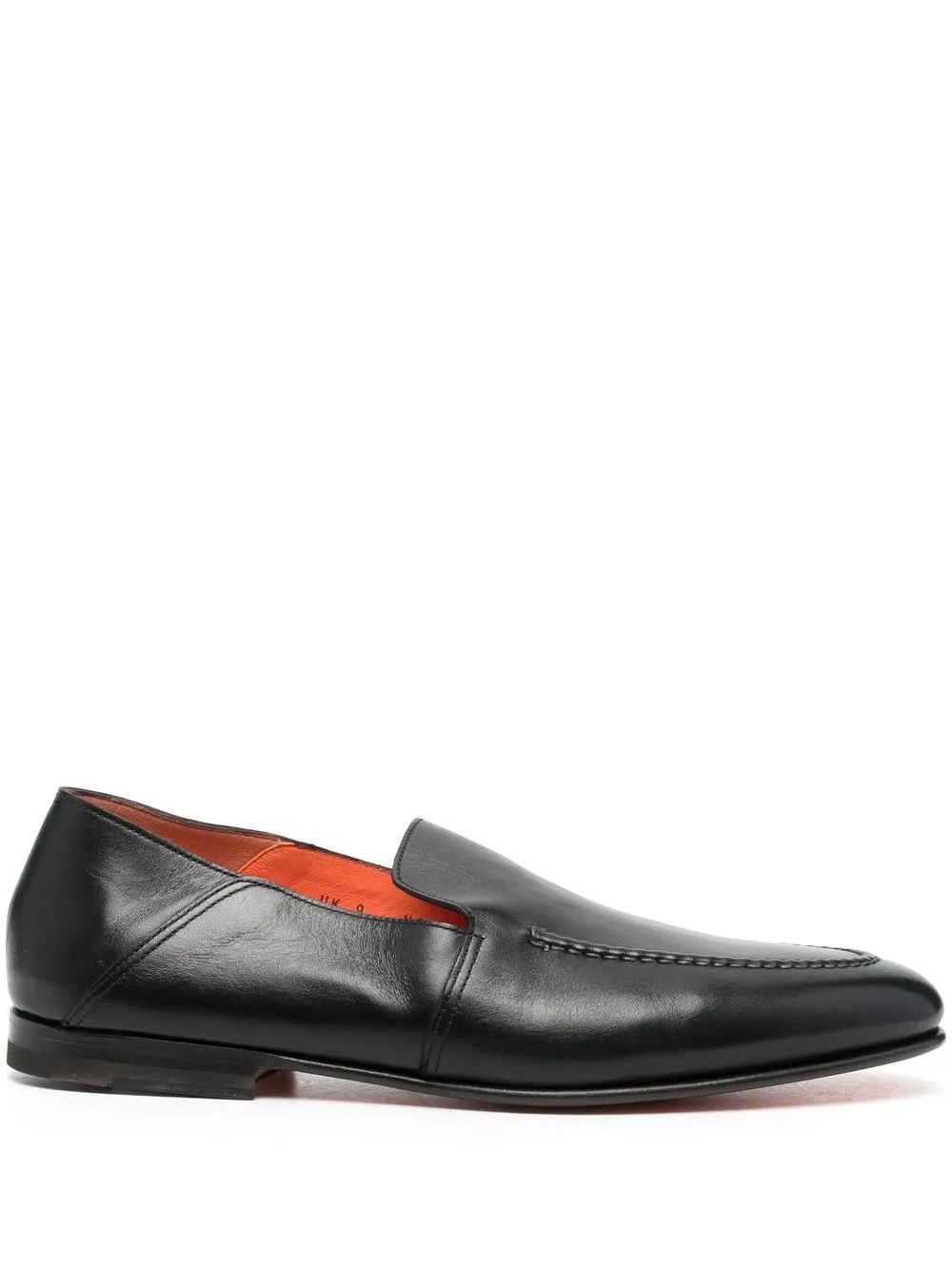 

Santoni polished leather loafers - Black