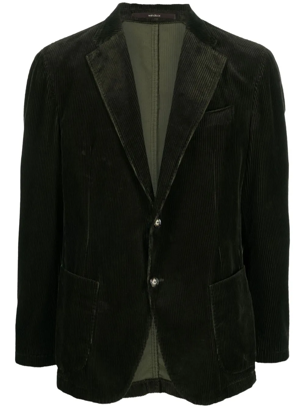 

Windsor single-breasted corduroy blazer - Green