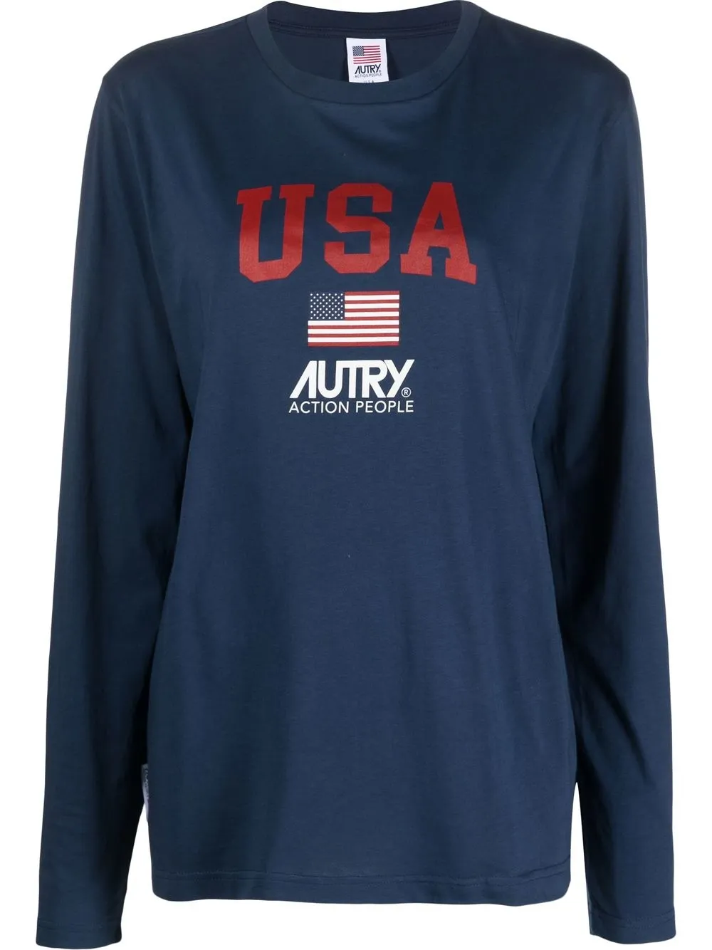 

Autry playera manga larga con logo estampado - Azul