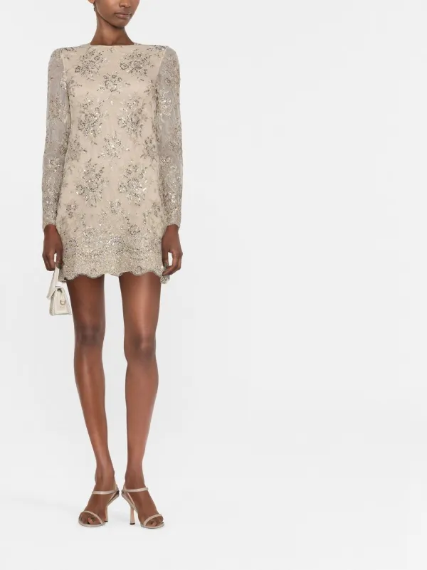 Valentino Garavani ヴァレンティノ スパンコール ミニドレス - Farfetch