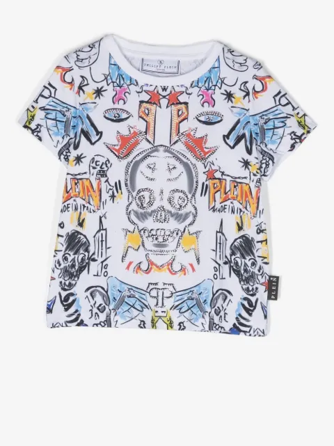 Philipp Plein Junior graphic-print short-sleeve T-shirt