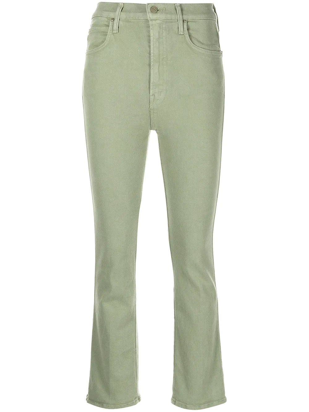 

MOTHER jeans rectos con tiro alto - Verde