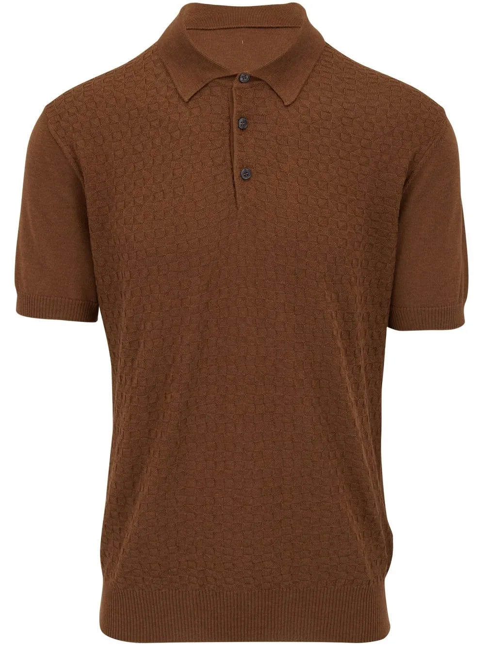 

Orlebar Brown playera tipo polo manga corta - Marrón