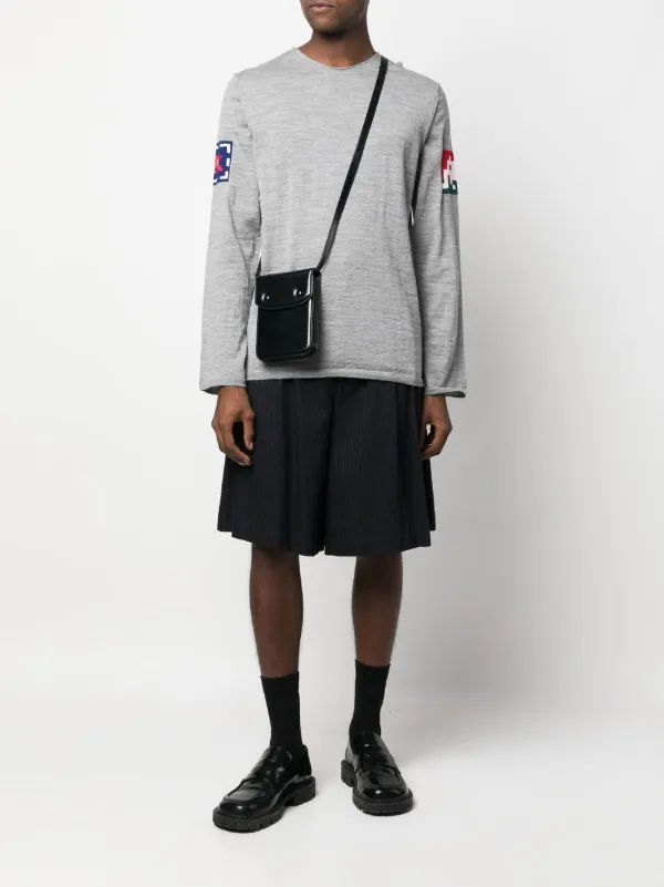 新品 定価¥72,600 COMME des GARCONSインターシャニット Comme Des Garçons Shirt インターシャニット セーター | グレー