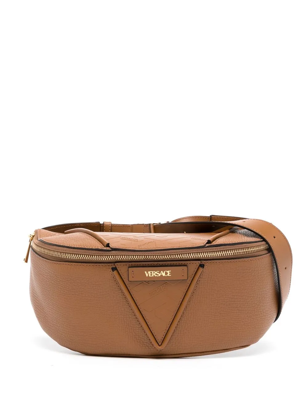 

Versace V Greca Signature leather belt bag - Brown