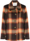 Rodebjer checked button-up jacket - Brown