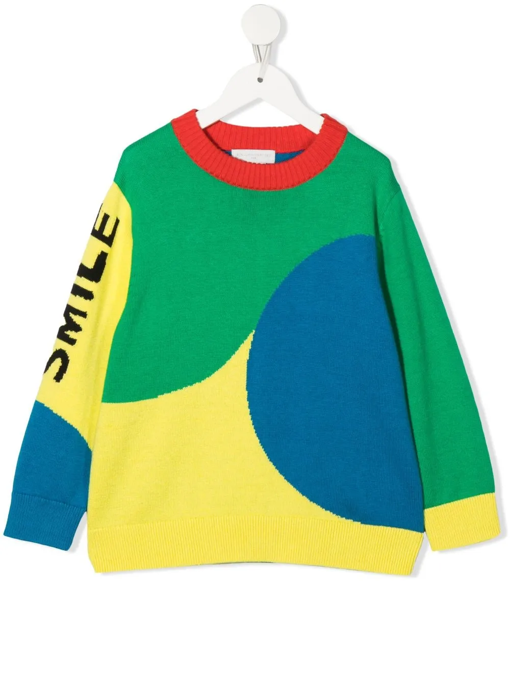 

Stella McCartney Kids suéter con motivo Smiley - Verde