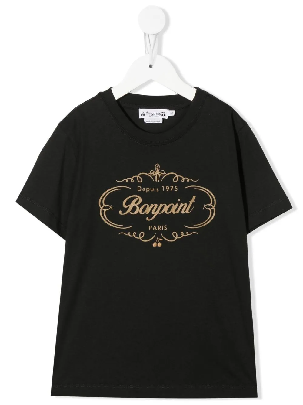

Bonpoint playera manga corta con logo estampado - Negro