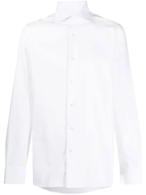 Zegna Long-sleeve Button-up Shirt in White