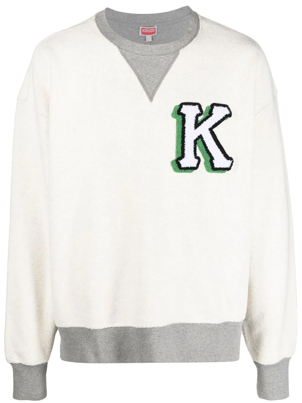 

Kenzo sudadera con parche del logo - Blanco