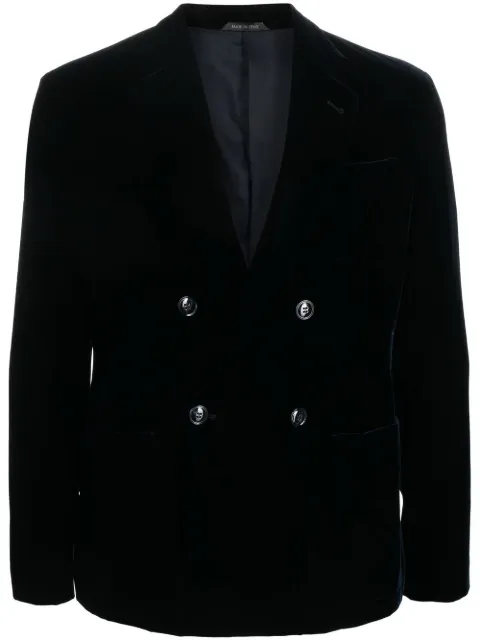 Giorgio Armani double-breasted velvet blazer
