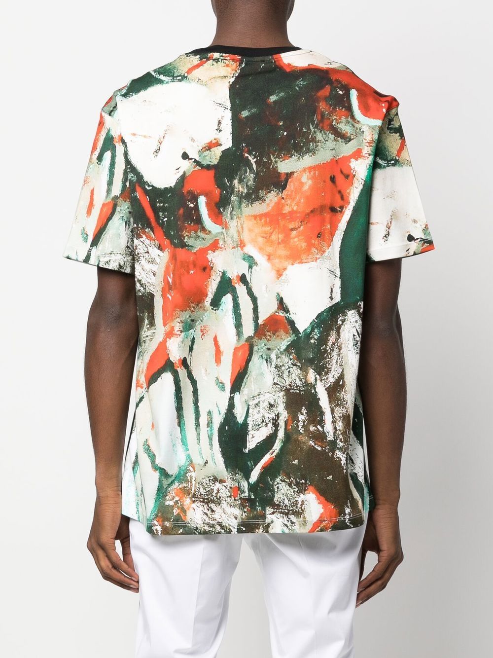 Shop Limitato Graphic-print Crew Neck T-shirt In Orange