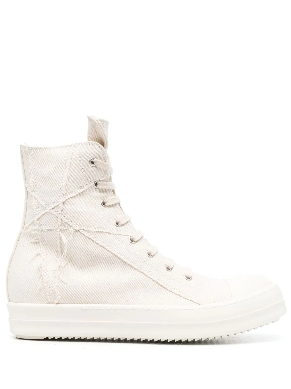 

Rick Owens DRKSHDW tenis altos con agujetas - Neutro